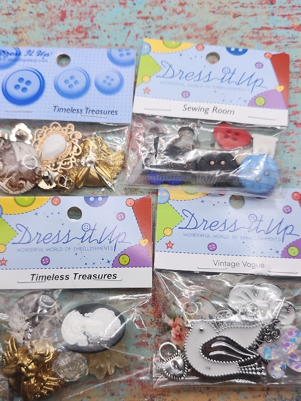 Dress It Up Embellishments 4 Pc